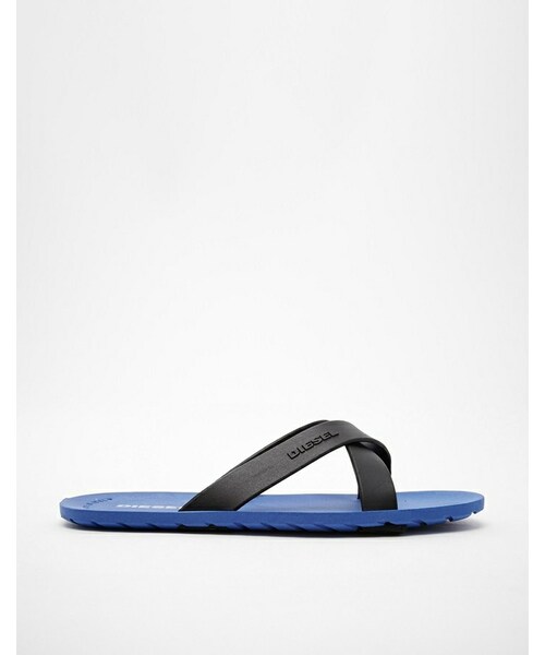 ☆DIESEL☆ ウォッシュ “FLIP-FLOP” サンダル ディーゼル DIESEL(ディーゼル)の「Diesel Wash Cross Over Flip Flops