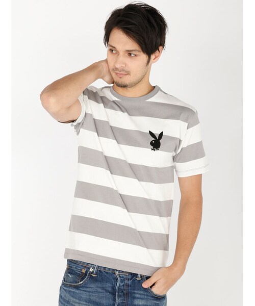 schott（ショット）の「SCH-W.O.BORDER T PLA（トップス・BLACK/GREY/D/GREY/INDIGO・S/M/L/XL）」の9枚目の写真