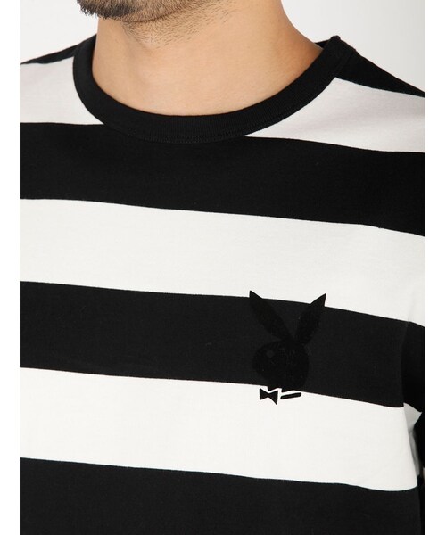 schott（ショット）の「SCH-W.O.BORDER T PLA（トップス・BLACK/GREY/D/GREY/INDIGO・S/M/L/XL）」の4枚目の写真