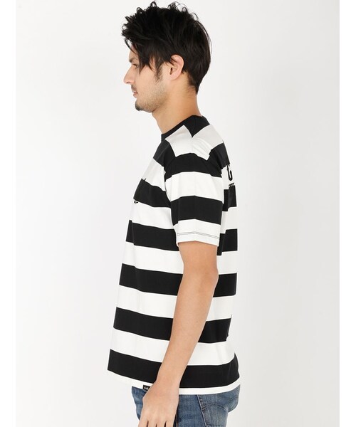 schott（ショット）の「SCH-W.O.BORDER T PLA（トップス・BLACK/GREY/D/GREY/INDIGO・S/M/L/XL）」の2枚目の写真