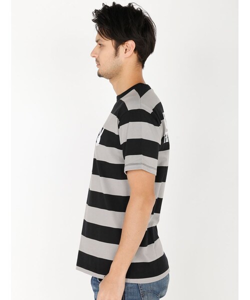 schott（ショット）の「SCH-W.O.BORDER T PLA（トップス・BLACK/GREY/D/GREY/INDIGO・S/M/L/XL）」の18枚目の写真