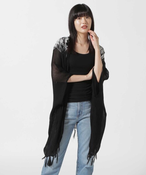 ROYAL FLASH(ロイヤルフラッシュ)の「KMRii/ケムリ/Magnolia F lower BOLERO(その他・ブラック・F)」の1枚目の写真