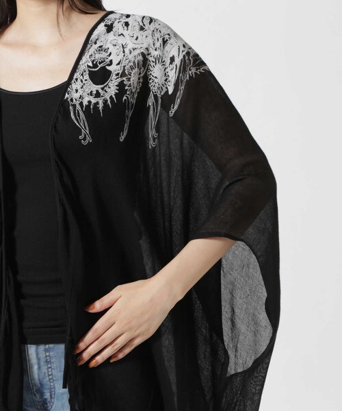 ROYAL FLASH(ロイヤルフラッシュ)の「KMRii/ケムリ/Magnolia F lower BOLERO(その他・ブラック・F)」の6枚目の写真