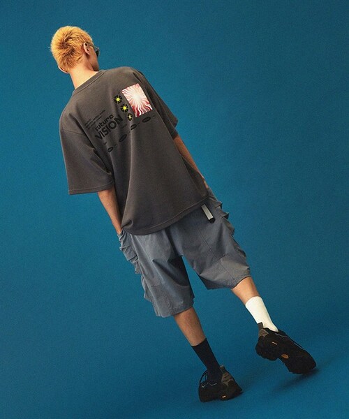 wisdom（ウィズダム）の「WSDM SHINCOOL® FUTURE VISION S/S Tee（その他・メンズ・黑色/灰色・黑色/灰色）」の6枚目の写真