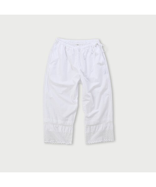 45R スーピマバチストカットワークのペチパンツ