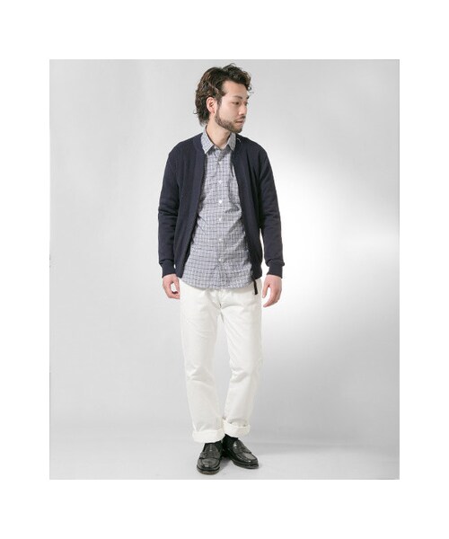 URBAN RESEARCH（アーバンリサーチ）の「10G ZIP ニットブルゾン（ジャケット/アウター・メンズ・WHITE/NAVY/BLACK・M/L）」の7枚目の写真