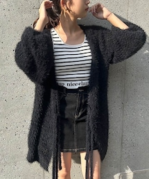 one after another NICE CLAUP | フロントリボンメッシュニットカーディガン(カーディガン/ボレロ)