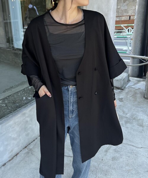 CAPRICIEUX LE'MAGE スリットスリーブジャケット CAPRICIEUX LE'MAGE