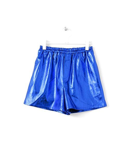 KBF(ケイビーエフ)の「メタリックショートパンツ(パンツ・レディース・SILVER/GOLD/BLUE/BLACK・one)」の3枚目の写真