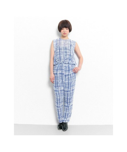 KBF（ケイビーエフ）の「ブロークンチェックオールインワン（）」 - WEAR