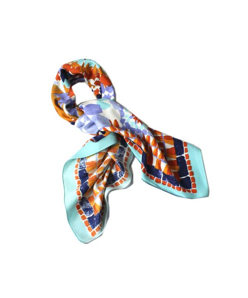 45R(フォーティファイブアール)の「モザイクタイルfuroshiokii(その他・オレンジ/ネイビィ/チャ・フリー)」の1枚目の写真