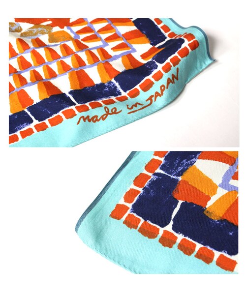 45R(フォーティファイブアール)の「モザイクタイルfuroshiokii(その他・オレンジ/ネイビィ/チャ・フリー)」の4枚目の写真