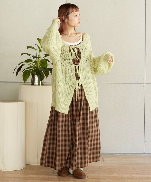 STUDIOUS カーディガン MOHAIR DOUBLE KNIT CARDIGAN/軽い着心地