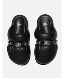 TOGA PULLA（トーガ プルラ）の「LEATHER PUFFER SANDALS（）」 - WEAR