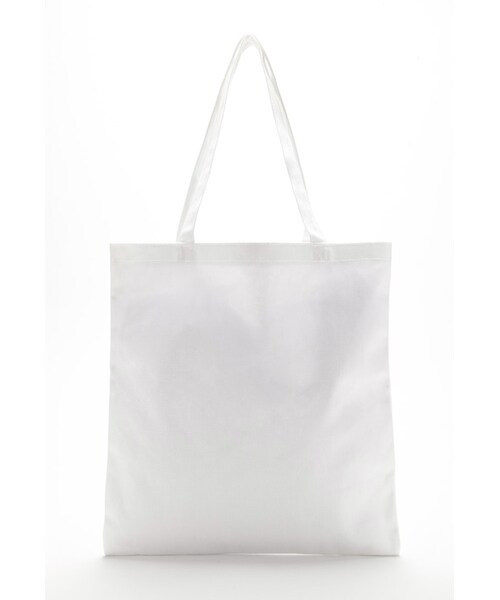 FOREVER 21（フォーエバー トゥエンティーワン）の「FOREVER 21+ Meh Graphic Canvas Tote（バックパック/リュック・レディース・Cream/black・One size）」の4枚目の写真