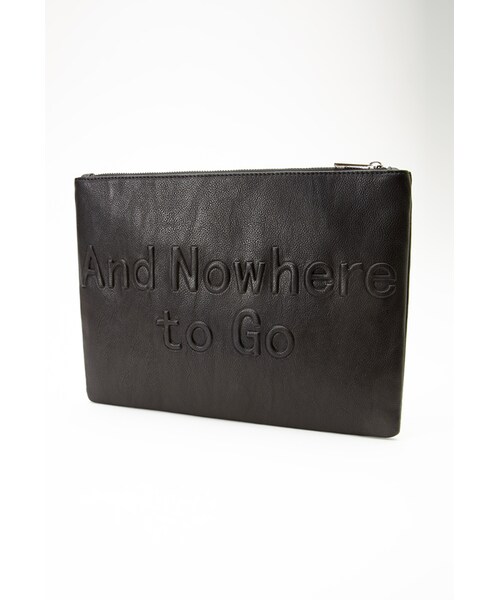 FOREVER 21（フォーエバー トゥエンティーワン）の「FOREVER 21+ All Dressed Up Clutch（クラッチバッグ・レディース・Black/Pink・One size）」の9枚目の写真