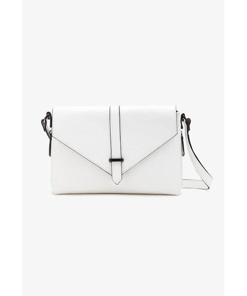 FOREVER 21（フォーエバー トゥエンティーワン）の「FOREVER 21 Envelope Faux Leather Crossbody（ショルダーバッグ・レディース・Black/White・One size）」の11枚目の写真