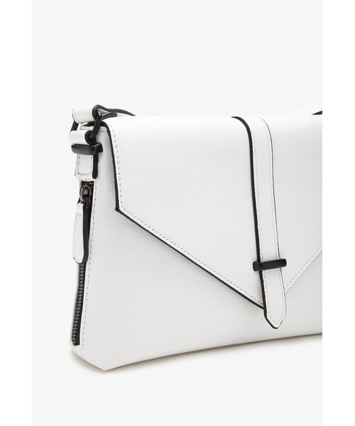 FOREVER 21（フォーエバー トゥエンティーワン）の「FOREVER 21 Envelope Faux Leather Crossbody（ショルダーバッグ・レディース・Black/White・One size）」の9枚目の写真
