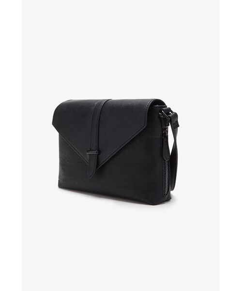 FOREVER 21（フォーエバー トゥエンティーワン）の「FOREVER 21 Envelope Faux Leather Crossbody（ショルダーバッグ・レディース・Black/White・One size）」の2枚目の写真