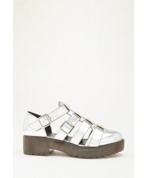 FOREVER 21 | FOREVER 21 Faux Leather Platform Sandal(その他シューズ)