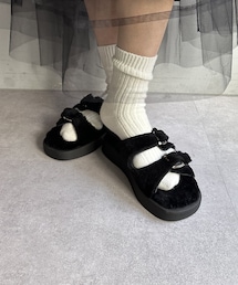 COLLAGE GALLARDAGALANTE | 【REMME/レメ】ファーサンダル(シューズ)