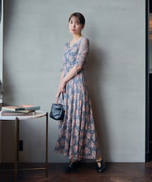 Kastane（カスタネ）の「【8.19(土)12:00発売】Uneven bicolor dress
