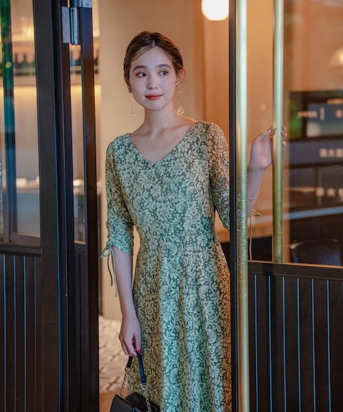 Kastane（カスタネ）の「【8.19(土)12:00発売】Uneven bicolor dress