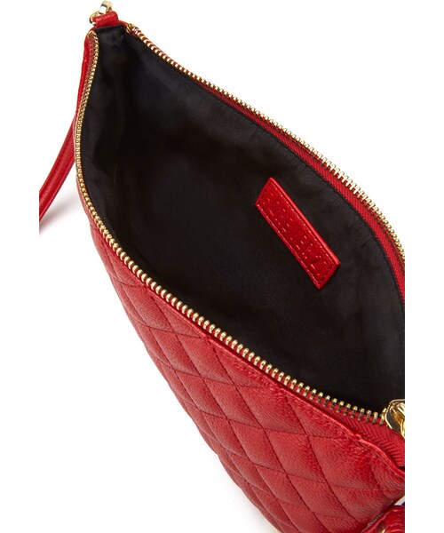 FOREVER 21（フォーエバー トゥエンティーワン）の「FOREVER 21+ Quilted Faux Leather Crossbody（クラッチバッグ・レディース・Red・One size）」の3枚目の写真