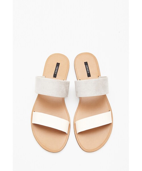 FOREVER 21（フォーエバー トゥエンティーワン）の「FOREVER 21 Faux Leather Slides（サンダル・レディース・Taupe/black/Brown/taupe/Blush/light grey・9/7/8/10/6）」の13枚目の写真
