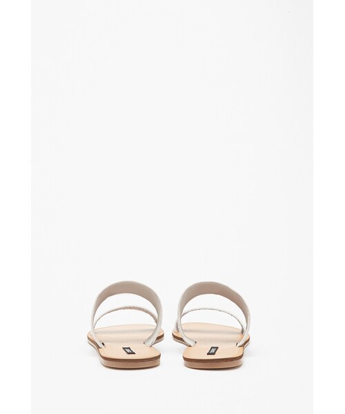FOREVER 21（フォーエバー トゥエンティーワン）の「FOREVER 21 Faux Leather Slides（サンダル・レディース・Taupe/black/Brown/taupe/Blush/light grey・9/7/8/10/6）」の8枚目の写真