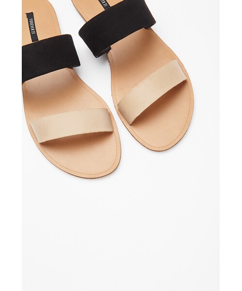 FOREVER 21（フォーエバー トゥエンティーワン）の「FOREVER 21 Faux Leather Slides（サンダル・レディース・Taupe/black/Brown/taupe/Blush/light grey・9/7/8/10/6）」の11枚目の写真