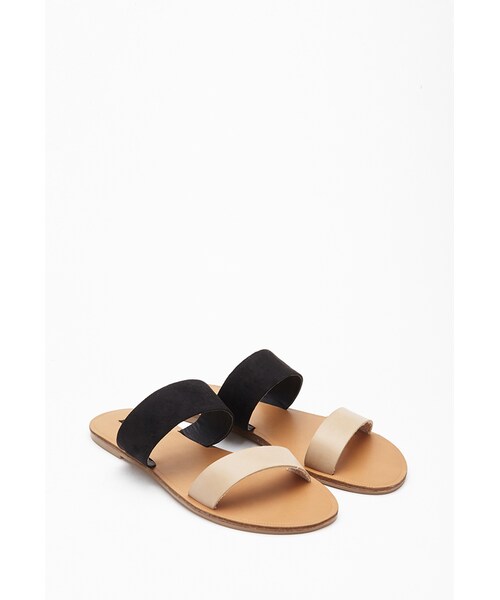 FOREVER 21（フォーエバー トゥエンティーワン）の「FOREVER 21 Faux Leather Slides（サンダル・レディース・Taupe/black/Brown/taupe/Blush/light grey・9/7/8/10/6）」の9枚目の写真