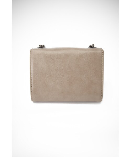 FOREVER 21（フォーエバー トゥエンティーワン）の「FOREVER 21 Faux Leather Crossbody（ショルダーバッグ・レディース・Taupe/Blush/Black/Grey・One size）」の6枚目の写真