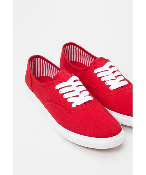 FOREVER 21（フォーエバー トゥエンティーワン）の「FOREVER 21 Classic Canvas Plimsolls（スニーカー・レディース・Red/Black/Periwinkle/Pink/White/Teal・8/10/9/6/7）」の3枚目の写真