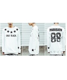 STREAM TRAIL | 切替スウェット★ハイセンス×モード×ストリート★白×黒(スウェット)