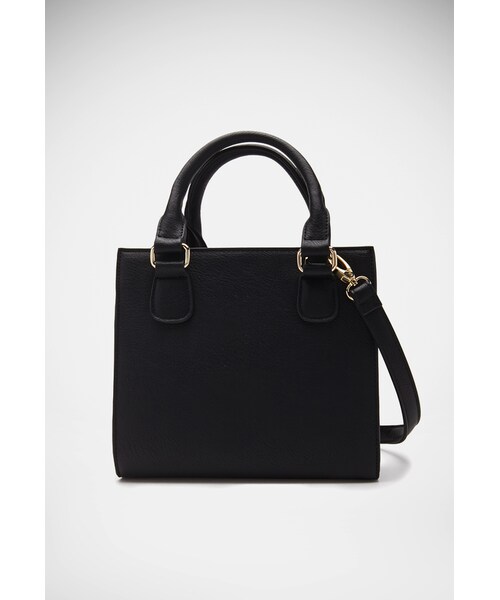 FOREVER 21(フォーエバー トゥエンティーワン)の「FOREVER 21 Structured Faux Leather Satchel(ショルダーバッグ・レディース・Taupe/Black/Tan・One size)」の11枚目の写真