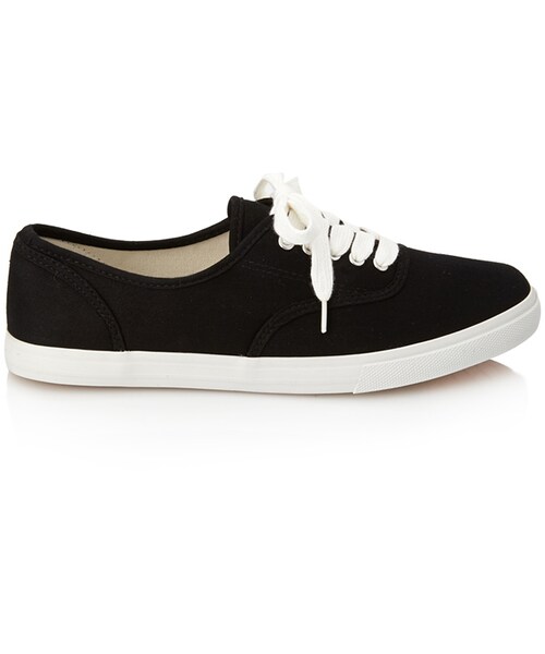 FOREVER 21（フォーエバー トゥエンティーワン）の「FOREVER 21 Classic Plimsolls（スニーカー・レディース・White/Black・8/9/10/6/7）」の3枚目の写真