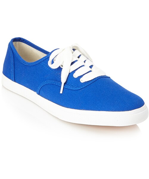 FOREVER 21(フォーエバー トゥエンティーワン)の「FOREVER 21 Classic Canvas Plimsolls(スニーカー・レディース・Black/Bright cobalt・6/8)」の13枚目の写真
