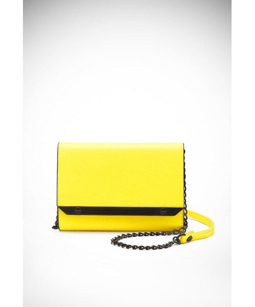 FOREVER 21（フォーエバー トゥエンティーワン）の「FOREVER 21+ Chain Strap Crossbody（ショルダーバッグ・レディース・Black/Cream/Yellow/Grey・One size）」の9枚目の写真