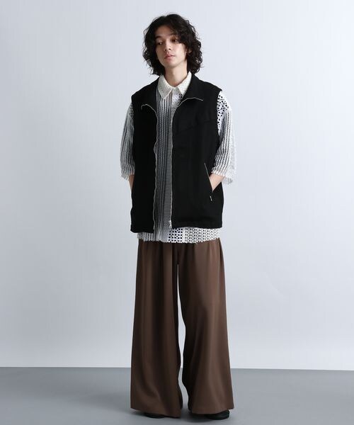 HARE（ハレ）の「マテリアルZIPスタンドベスト（）」 - WEAR