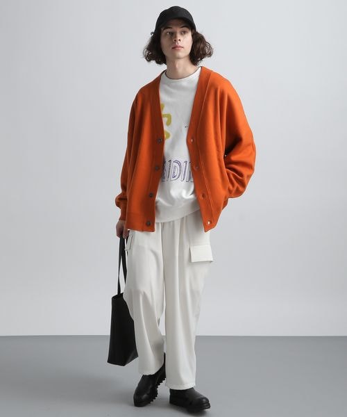 HARE(ハレ)の「リバーシブルデザインオーバーカーディガン(トップス・ブラック09/オレンジ46/ブラウン54・S/M)」の7枚目の写真