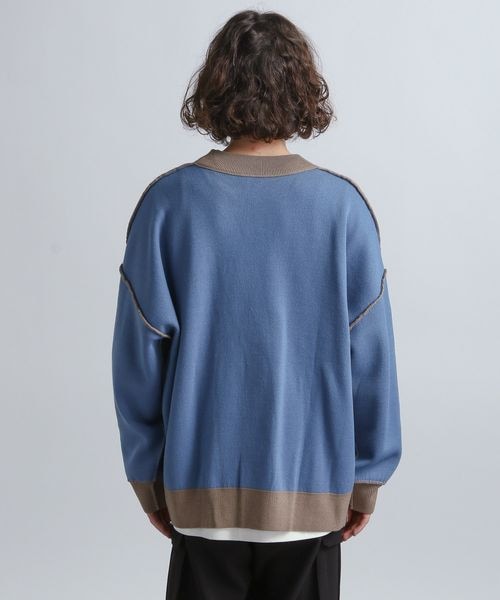HARE(ハレ)の「リバーシブルデザインオーバーカーディガン(トップス・ブラック09/オレンジ46/ブラウン54・S/M)」の12枚目の写真