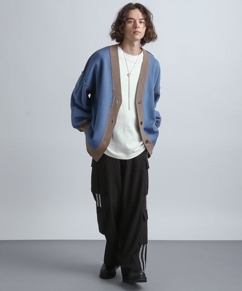 HARE(ハレ)の「リバーシブルデザインオーバーカーディガン(トップス・ブラック09/オレンジ46/ブラウン54・S/M)」の8枚目の写真