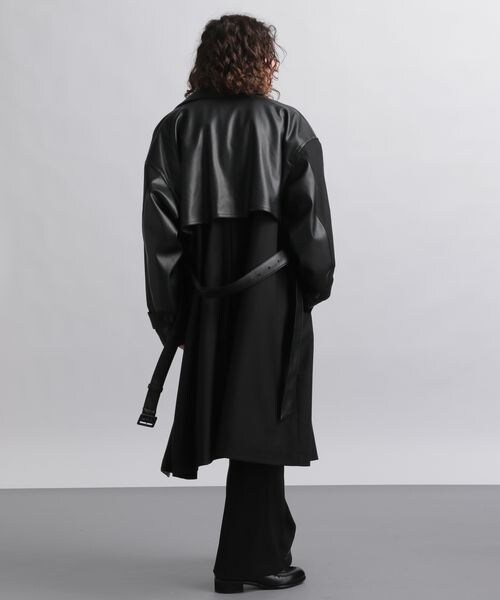 HARE/ハレ　WT/Fレザーキリカエトレンチ HARE（ハレ）の「フェイクレザーキリカエトレンチコート