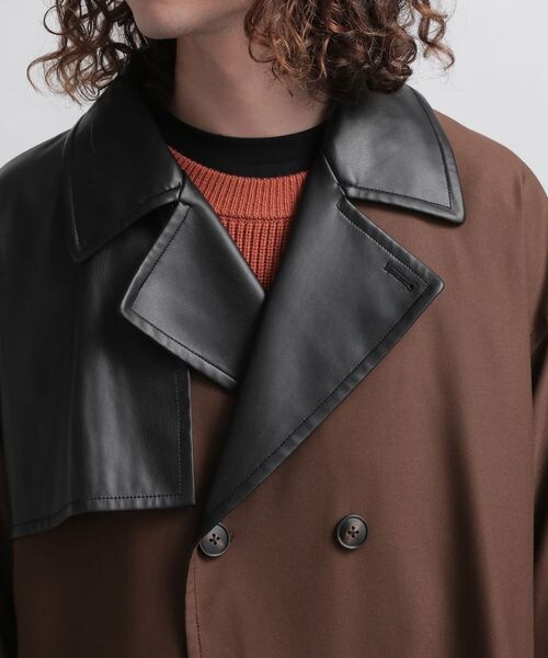 HARE（ハレ）の「フェイクレザーキリカエトレンチコート