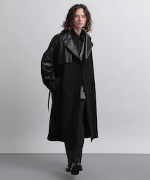 HARE（ハレ）の「ウーリーテックフェイクレザーキリカエトレンチ