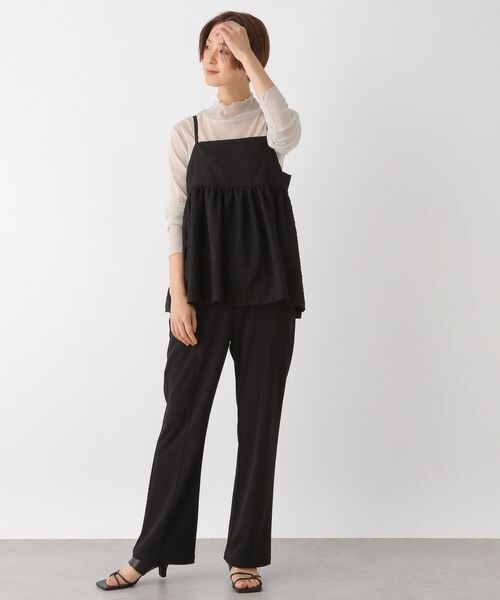 LEPSIM（レプシィム）の「ヨクノビセミフレアパンツ（パンツ・ブラック09/グレージュ13/ブラウン58・M/L）」の11枚目の写真