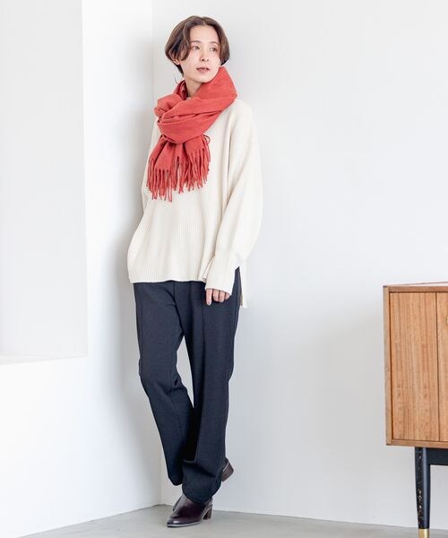 LEPSIM（レプシィム）の「ヨクノビセミフレアパンツ（パンツ・ブラック09/グレージュ13/ブラウン58・M/L）」の5枚目の写真