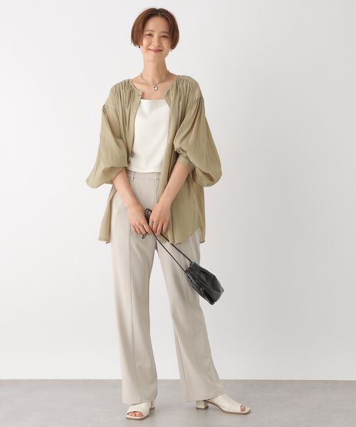 LEPSIM（レプシィム）の「ヨクノビセミフレアパンツ（パンツ・ブラック09/グレージュ13/ブラウン58・M/L）」の16枚目の写真