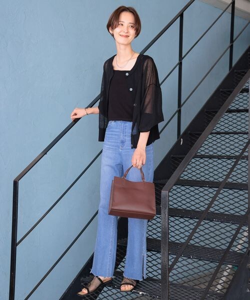 LEPSIM（レプシィム）の「フェイクレザー3WAYバッグ（バッグ・アイボリー08/ブラック09/グレージュ51/ライトブラウン57・ONE SIZE）」の12枚目の写真